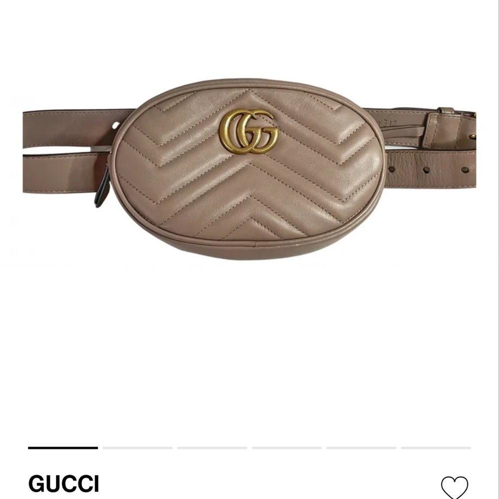 Gucci Tan Leather Belt Bag clutch/Fanny pack